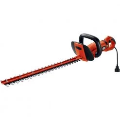 BLACK+DECKER 3.3 Amp Corded Electric Hedge Hog Trimmer -Outdoor Power Equipment Sales Store black decker corded hedge trimmers hh2455 4f 1000