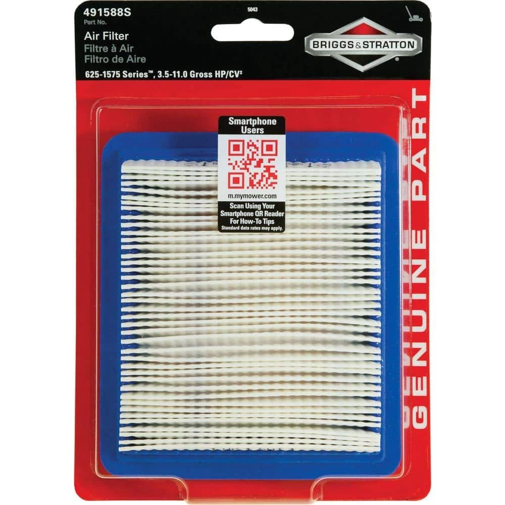 Briggs & Stratton Air Filter for 3.5 Through 6.75 HP Quantum Engines and 625-1575 Series Engines 3 Briggs & Stratton Air Filter for 3.5 Through 6.75 HP Quantum Engines and 625-1575 Series Engines
