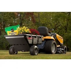Brinly-Hardy 10 cu. ft. 650 lb. Tow-Behind Poly Utility Dump Cart with Durable Compression Molded Bed 19 Brinly-Hardy 10 cu. ft. 650 lb. Tow-Behind Poly Utility Dump Cart with Durable Compression Molded Bed -Outdoor Power Equipment Sales Store brinly hardy dump carts pct 101bh c3 1000