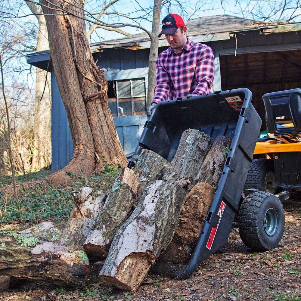 Brinly-Hardy 10 cu. ft. 650 lb. Tow-Behind Poly Utility Dump Cart with Durable Compression Molded Bed 12 Brinly-Hardy 10 cu. ft. 650 lb. Tow-Behind Poly Utility Dump Cart with Durable Compression Molded Bed - Image 10