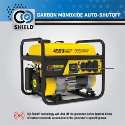 Champion Power Equipment 4550-Watt/3650-Watt Recoil Start Gasoline Powered RV Ready Portable Generator with CO Shield -Outdoor Power Equipment Sales Store champion power equipment portable generators 201119 4f 1000