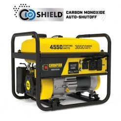 Champion Power Equipment 4550-Watt/3650-Watt Recoil Start Gasoline Powered RV Ready Portable Generator with CO Shield