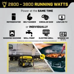 Champion Power Equipment 4550-Watt/3650-Watt Recoil Start Gasoline Powered RV Ready Portable Generator with CO Shield -Outdoor Power Equipment Sales Store champion power equipment portable generators 201119 a0 1000