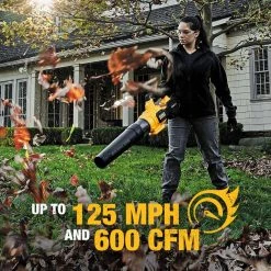 DEWALT 60V MAX 125 MPH 600 CFM Brushless Cordless Battery Powered Handheld Leaf Blower Kit, (1) FLEXVOLT 3Ah Battery & Charger -Outdoor Power Equipment Sales Store dewalt cordless leaf blowers dcbl772x1 a0 1000