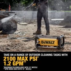 DEWALT 2100 PSI 1.2 GPM Cold Water Electric Pressure Washer 20 DEWALT 2100 PSI 1.2 GPM Cold Water Electric Pressure Washer -Outdoor Power Equipment Sales Store dewalt electric pressure washers dwpw2100 66 1000