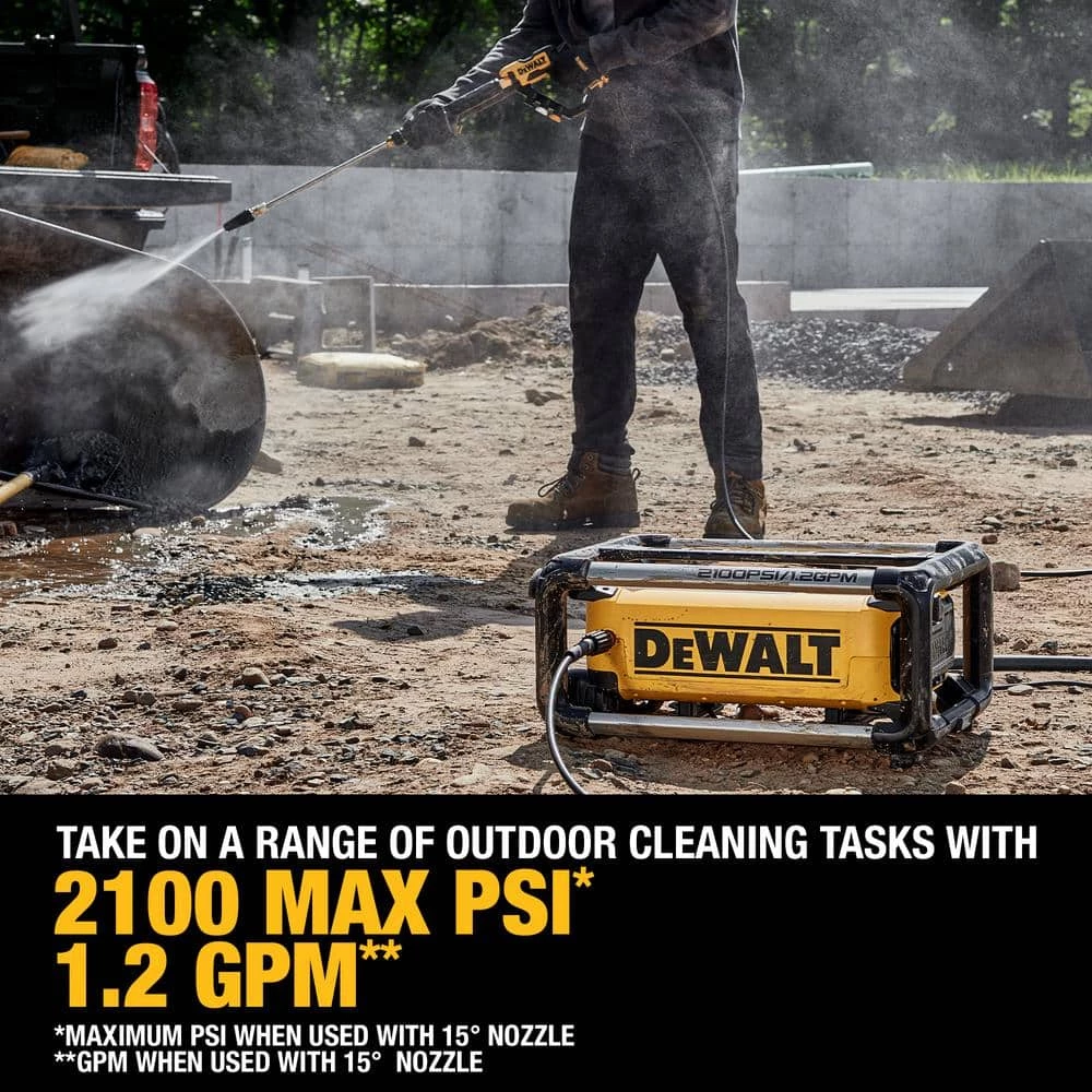 DEWALT 2100 PSI 1.2 GPM Cold Water Electric Pressure Washer 8 DEWALT 2100 PSI 1.2 GPM Cold Water Electric Pressure Washer - Image 6