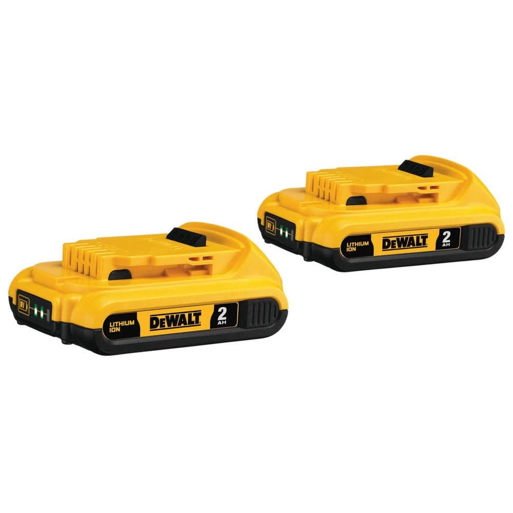 DEWALT 20-Volt MAX Compact Lithium-Ion 2.0Ah Battery Pack (2-Pack) 3 DEWALT 20-Volt MAX Compact Lithium-Ion 2.0Ah Battery Pack (2-Pack)
