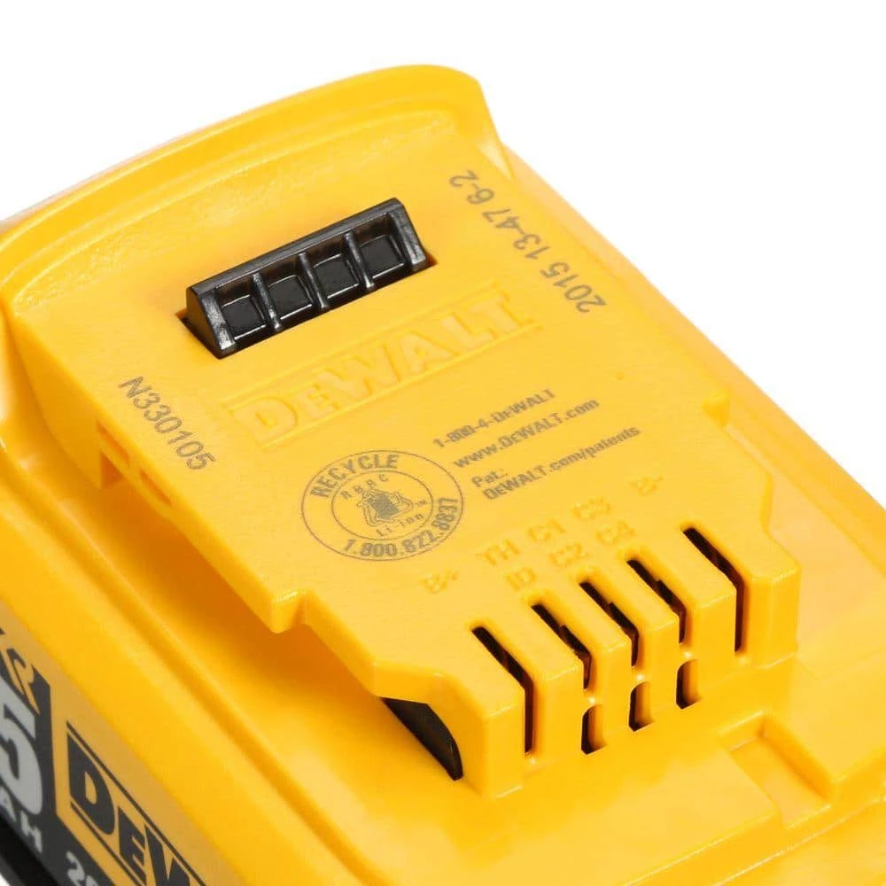 DEWALT 20-Volt MAX XR Premium Lithium-Ion 5.0Ah Battery Pack (2-Pack) 7 DEWALT 20-Volt MAX XR Premium Lithium-Ion 5.0Ah Battery Pack (2-Pack) - Image 5