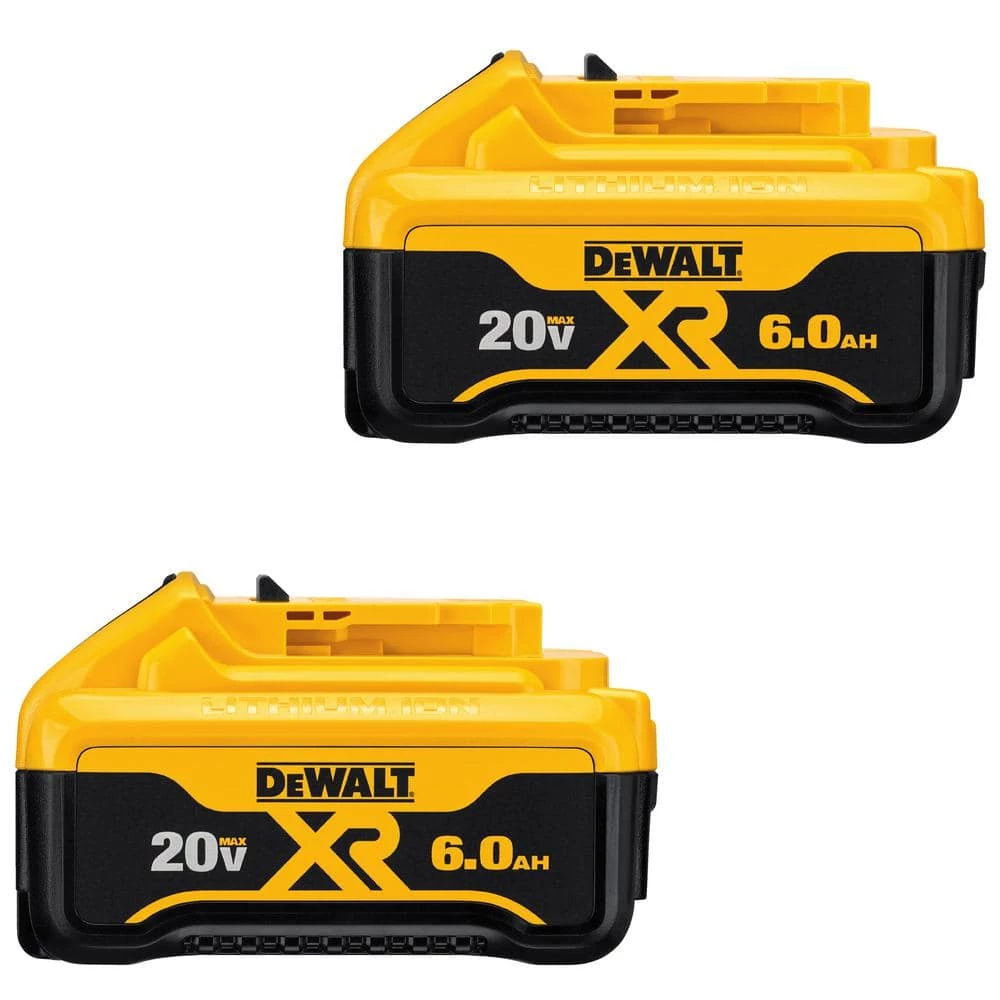 DEWALT 20-Volt MAX XR Premium Lithium-Ion 6.0Ah Battery Pack (2-Pack) 3 DEWALT 20-Volt MAX XR Premium Lithium-Ion 6.0Ah Battery Pack (2-Pack)