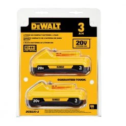 DEWALT 20-Volt MAX Compact Lithium-Ion 3.0Ah Battery Pack (2-Pack) 17 DEWALT 20-Volt MAX Compact Lithium-Ion 3.0Ah Battery Pack (2-Pack) -Outdoor Power Equipment Sales Store dewalt outdoor power batteries chargers dcb230 2 4f 1000