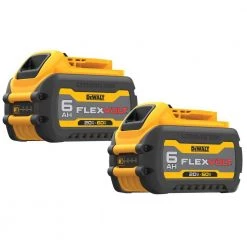 DEWALT FLEXVOLT 20-Volt/60-Volt MAX Lithium-Ion 6.0 Ah Battery Pack (2-Pack)