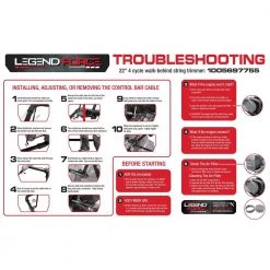 Legend Force 22 in. 173 cc Gas Walk Behind String Trimmer/Mower -Outdoor Power Equipment Sales Store legend force field mowers lf22173st 77 1000