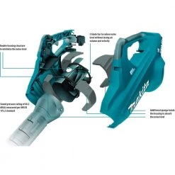 Makita 120 MPH 473 CFM 18-Volt X2 36-Volt LXT Brushless Leaf Blower with bonus 18-Volt LXT Battery Pack 5.0Ah (2-Pack) -Outdoor Power Equipment Sales Store makita cordless leaf blowers xbu02z bl1850b2 a0 1000