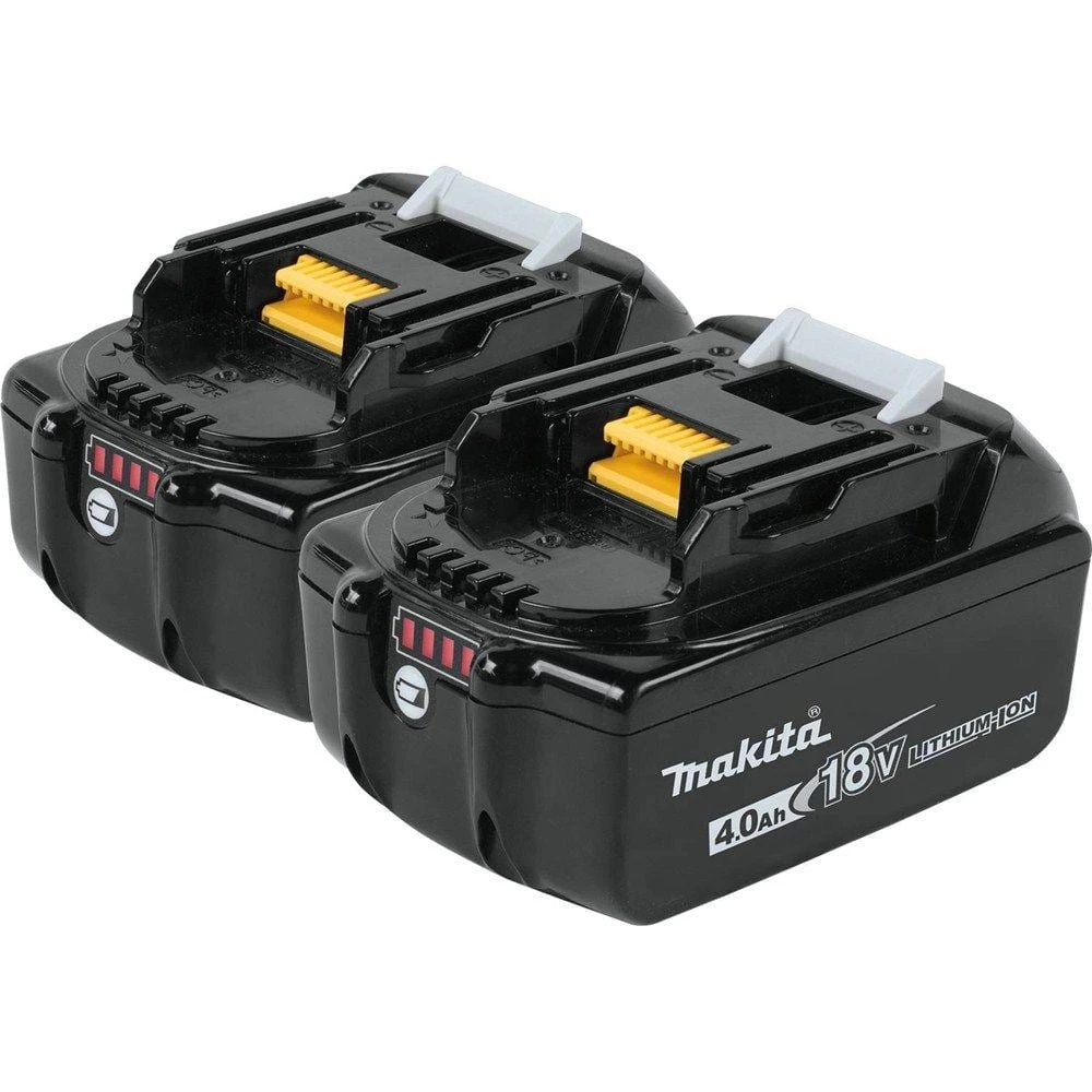 Makita 18V LXT Lithium-Ion High Capacity Battery Pack 4.0Ah with LED Charge Level Indicator (2-Pack) 3 Makita 18V LXT Lithium-Ion High Capacity Battery Pack 4.0Ah with LED Charge Level Indicator (2-Pack)