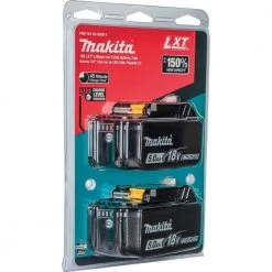 Makita 18V LXT Lithium-Ion High Capacity Battery Pack 5.0 Ah with LED Charge Level Indicator (2-Pack) -Outdoor Power Equipment Sales Store makita outdoor power batteries chargers bl1850b 2 66 1000