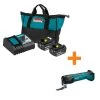 Makita 18-Volt LXT Battery and Rapid Optimum Charger Starter Pack (5.0Ah) with bonus 18V LXT Oscillating Multi-Tool -Outdoor Power Equipment Sales Store makita outdoor power batteries chargers bl1850bdc2xmt03 64 1000