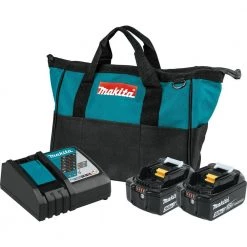 Makita 18V LXT Battery and Rapid Optimum Charger Starter Pack (5.0Ah) with bonus 3/8 in./1/4 in. 18V LXT Square Drive Ratchet -Outdoor Power Equipment Sales Store makita outdoor power batteries chargers bl1850bdc2xrw01 77 1000
