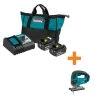 Makita 18-Volt LXT Lithium-Ion Battery and Rapid Optimum Charger Starter Pack (5.0Ah) with bonus 18V LXT Jigsaw (Tool-Only) -Outdoor Power Equipment Sales Store makita outdoor power batteries chargers bl1850bdc2xvj03 64 1000