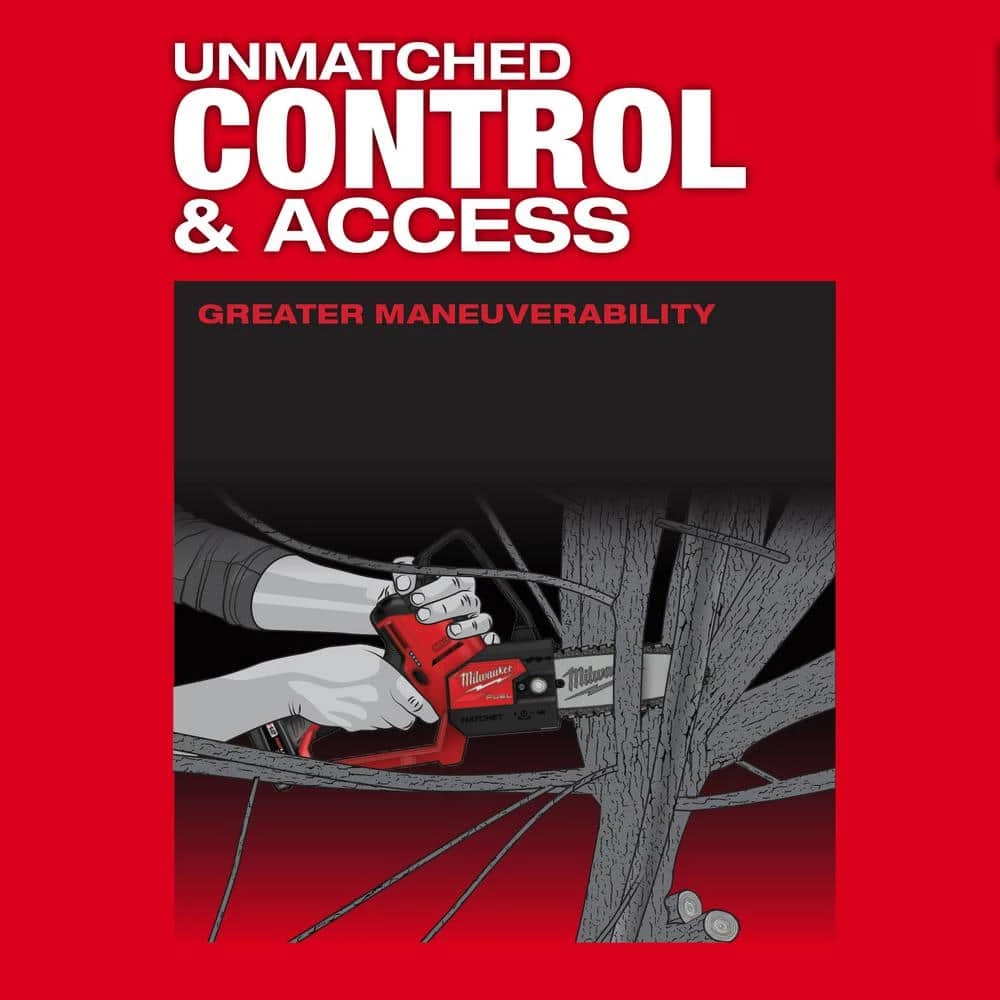 Milwaukee M12 FUEL 12-Volt Lithium-Ion Brushless Cordless 6 in. HATCHET Pruning Saw (Tool-Only) 6 Milwaukee M12 FUEL 12-Volt Lithium-Ion Brushless Cordless 6 in. HATCHET Pruning Saw (Tool-Only) - Image 4
