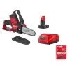 Milwaukee M12 FUEL 12-Volt Lithium-Ion Brushless Cordless 6 in. HATCHET Chainsaw Kit w/4.0 Ah Battery, Charger & Replacement Chain -Outdoor Power Equipment Sales Store milwaukee cordless chainsaws 2527 21 49 16 2732 64 1000