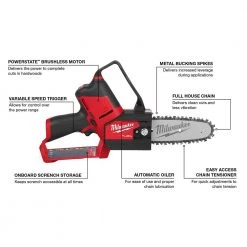 Milwaukee M12 FUEL 12-Volt Lithium-Ion Brushless Cordless 6 in. HATCHET Chainsaw Kit w/4.0 Ah Battery, Charger & Replacement Chain -Outdoor Power Equipment Sales Store milwaukee cordless chainsaws 2527 21 49 16 2732 a0 1000