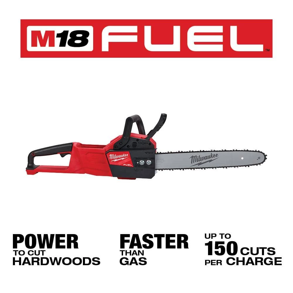 Milwaukee M18 FUEL 16 in. 18-Volt Lithium-Ion Brushless Cordless Chainsaw (Tool-Only) 5 Milwaukee M18 FUEL 16 in. 18-Volt Lithium-Ion Brushless Cordless Chainsaw (Tool-Only) - Image 3