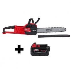 Milwaukee M18 FUEL 18-Volt Lithium-Ion Brushless Cordless 16 in. Chainsaw W/ M18 5.0Ah Battery