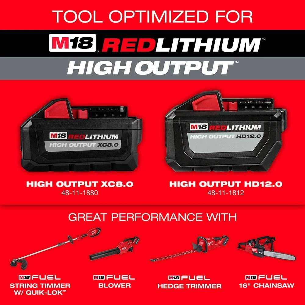 Milwaukee M18 FUEL 14 in. 18-Volt Lithium-Ion Brushless Cordless Electric Chainsaw & Electric Cordless Hedge Trimmer (2-Tool) 10 Milwaukee M18 FUEL 14 in. 18-Volt Lithium-Ion Brushless Cordless Electric Chainsaw & Electric Cordless Hedge Trimmer (2-Tool) - Image 8