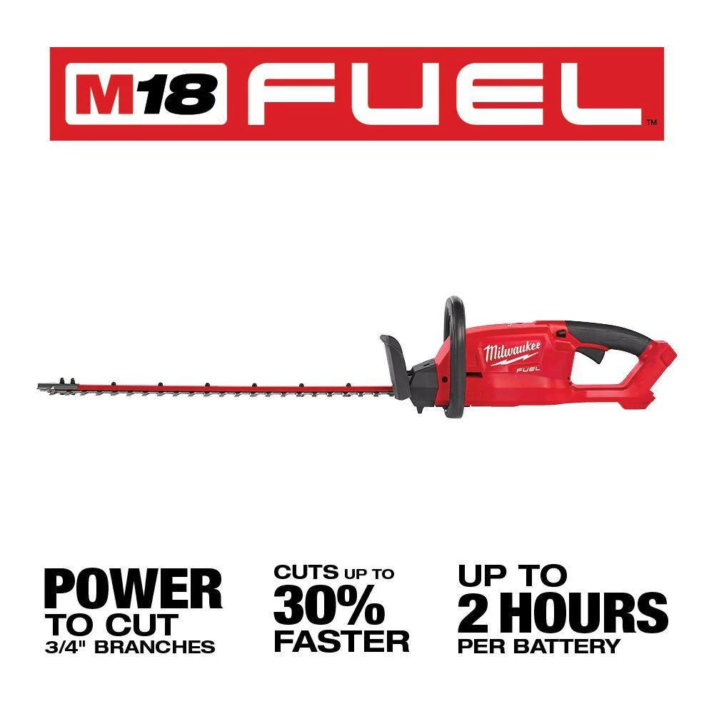Milwaukee M18 FUEL 14 in. 18-Volt Lithium-Ion Brushless Cordless Electric Chainsaw & Electric Cordless Hedge Trimmer (2-Tool) 9 Milwaukee M18 FUEL 14 in. 18-Volt Lithium-Ion Brushless Cordless Electric Chainsaw & Electric Cordless Hedge Trimmer (2-Tool) - Image 7