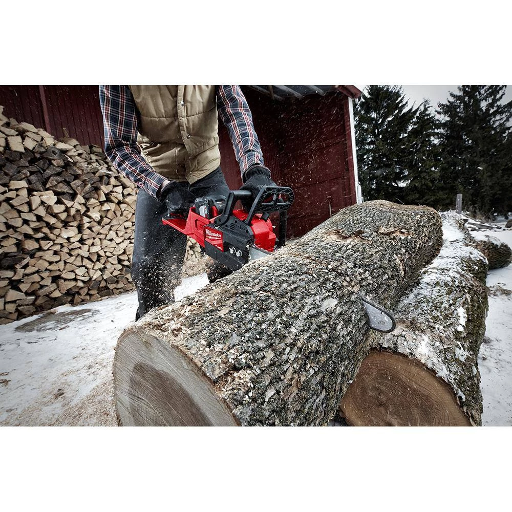 Milwaukee M18 FUEL 14 in. 18-Volt Lithium-Ion Brushless Cordless Electric Chainsaw & Electric Cordless Hedge Trimmer (2-Tool) 13 Milwaukee M18 FUEL 14 in. 18-Volt Lithium-Ion Brushless Cordless Electric Chainsaw & Electric Cordless Hedge Trimmer (2-Tool) - Image 11
