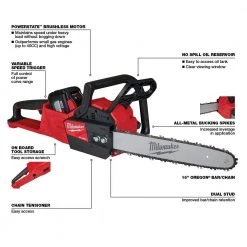 Milwaukee M18 FUEL 16 in. 18-Volt Lithium-Ion Battery Brushless Cordless Chainsaw Kit with 12.0Ah Battery, 16 in. Hand Chainsaw -Outdoor Power Equipment Sales Store milwaukee cordless chainsaws 2727 21hd 49 16 2715 40 1000