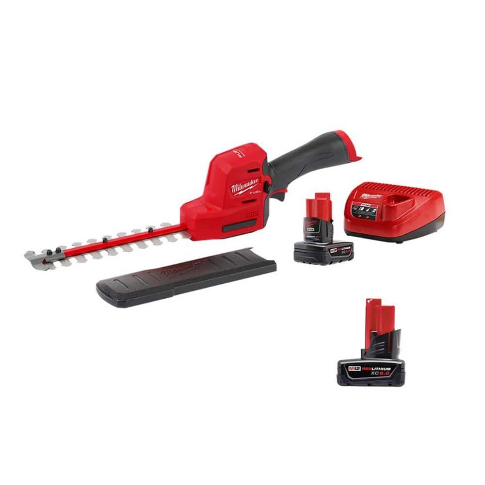 Milwaukee M12 FUEL 8 in. 12V Lithium-Ion Brushless Cordless Hedge Trimmer Kit with 6.0Ah and 4.0Ah Battery and Charger 3 Milwaukee M12 FUEL 8 in. 12V Lithium-Ion Brushless Cordless Hedge Trimmer Kit with 6.0Ah and 4.0Ah Battery and Charger