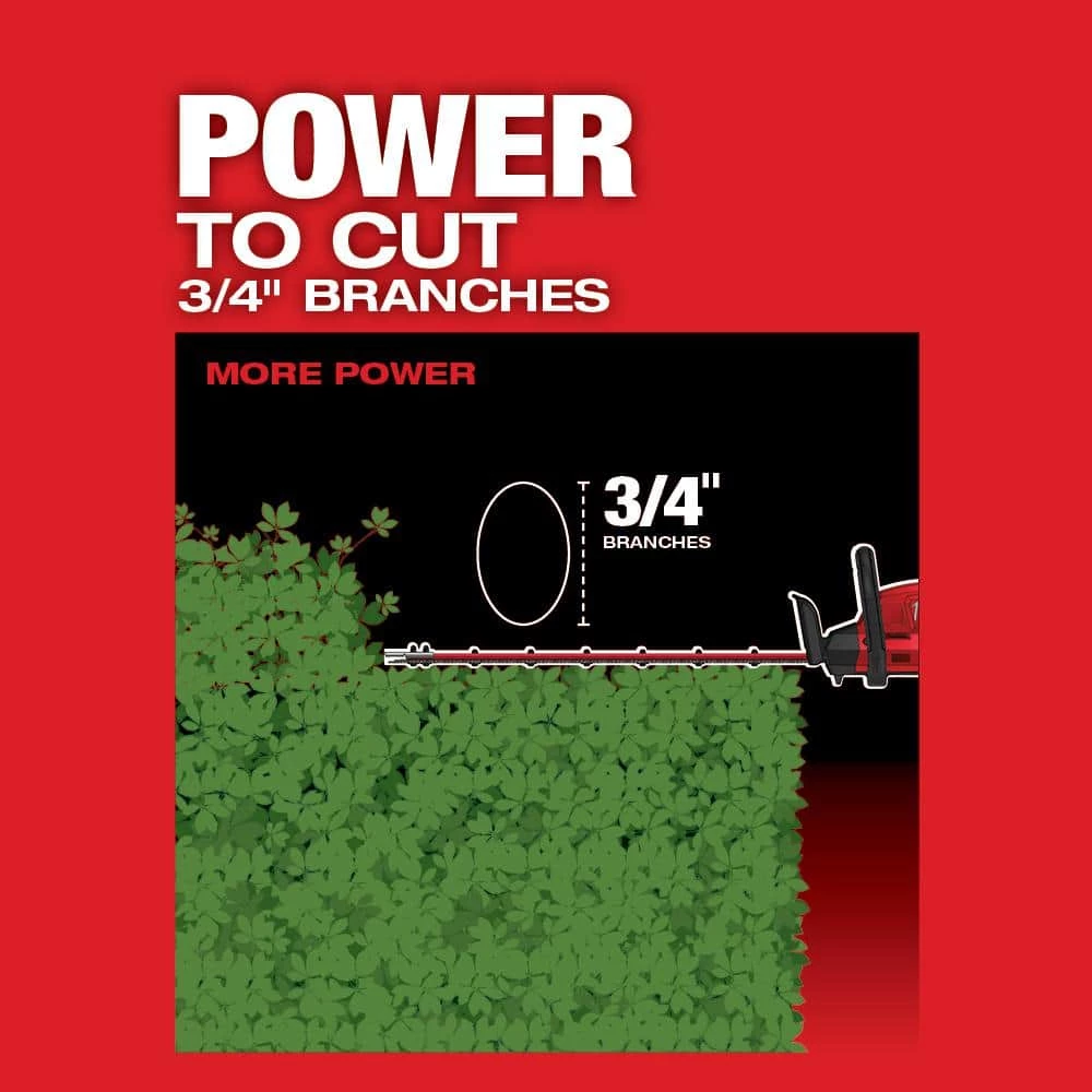 Milwaukee M18 FUEL 18V Lithium-Ion Brushless Cordless Hedge Trimmer W/ M18 5.0Ah Battery 8 Milwaukee M18 FUEL 18V Lithium-Ion Brushless Cordless Hedge Trimmer W/ M18 5.0Ah Battery - Image 6