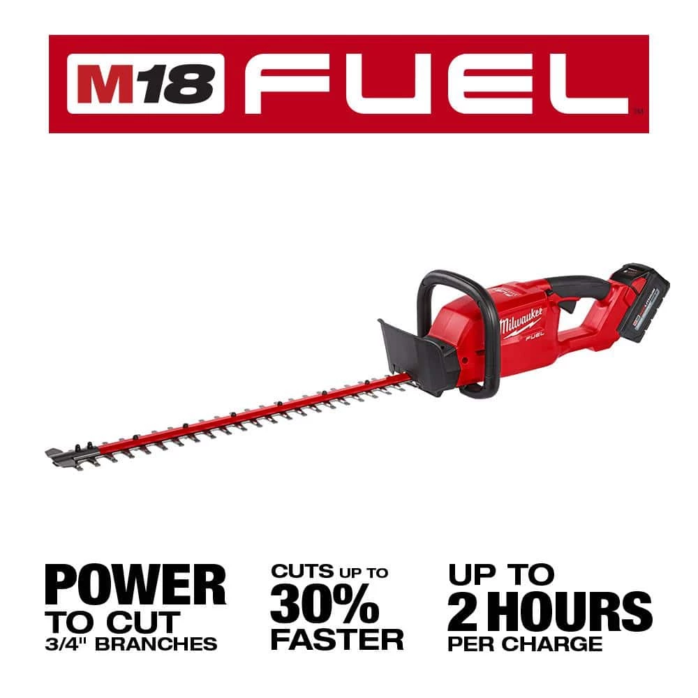 Milwaukee M18 FUEL 18V Lithium-Ion Brushless Cordless Hedge Trimmer with M18 6-Port Sequential Battery Charger 6 Milwaukee M18 FUEL 18V Lithium-Ion Brushless Cordless Hedge Trimmer with M18 6-Port Sequential Battery Charger - Image 4