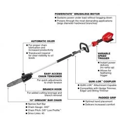 Milwaukee M18 FUEL 120 MPH 450 CFM 18V Lithium-Ion Brushless Cordless Handheld Blower w/Two 5Ah Batteries, Charger, Pole Saw -Outdoor Power Equipment Sales Store milwaukee cordless leaf blowers 2724 20 48 59 1852b 2825 20ps a0 1000
