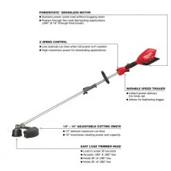 Milwaukee M18 FUEL 120 MPH 450 CFM 18V Brushless Cordless Handheld Blower w/Two 5Ah Batteries, Charger, String Trimmer -Outdoor Power Equipment Sales Store milwaukee cordless leaf blowers 2724 20 48 59 1852b 2825 20st a0 1000