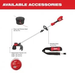 Milwaukee M18 FUEL 120 MPH 450 CFM 18V Brushless Cordless Handheld Blower w/Two 5Ah Batteries, Charger, String Trimmer -Outdoor Power Equipment Sales Store milwaukee cordless leaf blowers 2724 20 48 59 1852b 2828 20 76 1000