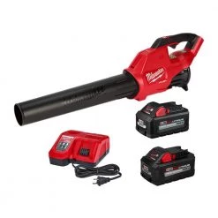 Milwaukee M18 FUEL 120 MPH 450 CFM 18-Volt Brushless Cordless Handheld Blower Kit w/8.0Ah Battery, 6Ah Battery & Rapid Charger