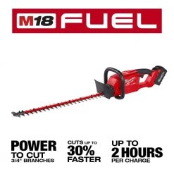 Milwaukee M18 FUEL 24 in. 18-Volt Lithium-Ion Brushless Cordless Hedge Trimmer Kit with 8.0 Ah Battery and Rapid Charger -Outdoor Power Equipment Sales Store milwaukee cordless leaf blowers 2726 21hd a0 1000