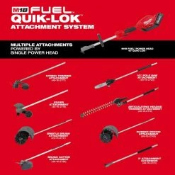 Milwaukee M18 FUEL 10 in. 18V Lithium-Ion Brushless Electric Cordless Pole Saw & M18 FUEL 24 in. Hedge Trimmer Combo Kit (2-Tool) -Outdoor Power Equipment Sales Store milwaukee cordless pole saws 2825 20ps 2726 20 77 1000