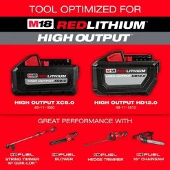 Milwaukee M18 FUEL 18V Lithium-Ion Brushless Cordless QUIK-LOK String Trimmer 8.0Ah Kit with M18 FUEL 24 in. Hedge Trimmer(2-Tool) -Outdoor Power Equipment Sales Store milwaukee cordless string trimmers 2825 21st 2726 20 c3 1000