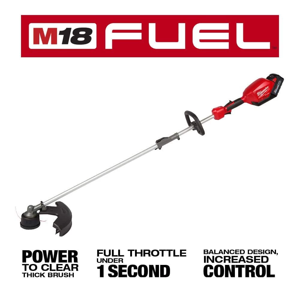 Milwaukee M18 FUEL 18V Lithium-Ion Brushless Cordless String Trimmer with QUIK-LOK Attachment Capability and 8.0 Ah Battery 6 Milwaukee M18 FUEL 18V Lithium-Ion Brushless Cordless String Trimmer with QUIK-LOK Attachment Capability and 8.0 Ah Battery - Image 4