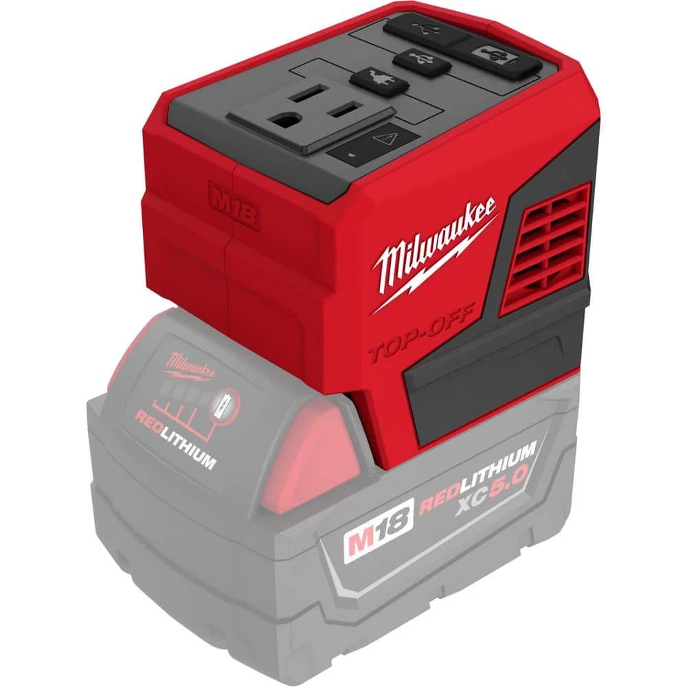 Milwaukee M18 18-Volt Lithium-Ion 175-Watt Powered Compact Inverter for M18 Batteries (Tool-Only) 3 Milwaukee M18 18-Volt Lithium-Ion 175-Watt Powered Compact Inverter for M18 Batteries (Tool-Only)