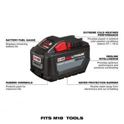 Milwaukee M18 18-Volt Lithium-Ion High Output 12.0Ah Battery Pack 16 Milwaukee M18 18-Volt Lithium-Ion High Output 12.0Ah Battery Pack -Outdoor Power Equipment Sales Store milwaukee outdoor power batteries chargers 48 11 1812 40 1000