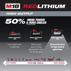 Milwaukee M18 18-Volt Lithium-Ion High Output 12.0Ah Battery Pack (2-Battery) 16 Milwaukee M18 18-Volt Lithium-Ion High Output 12.0Ah Battery Pack (2-Battery) -Outdoor Power Equipment Sales Store milwaukee outdoor power batteries chargers 48 11 1812 48 11 1812 40 1000