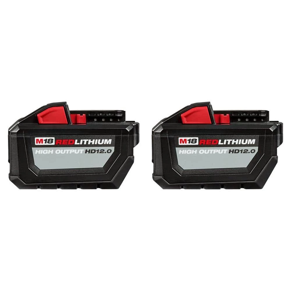 Milwaukee M18 18-Volt Lithium-Ion High Output 12.0Ah Battery Pack (2-Battery) 3 Milwaukee M18 18-Volt Lithium-Ion High Output 12.0Ah Battery Pack (2-Battery)