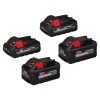 Milwaukee M18 18-Volt Lithium-Ion HIGH OUTPUT XC 8.0 Ah and 3 Ah Battery (4-Pack) -Outdoor Power Equipment Sales Store milwaukee outdoor power batteries chargers 48 11 1835s 48 11 1835s 64 1000