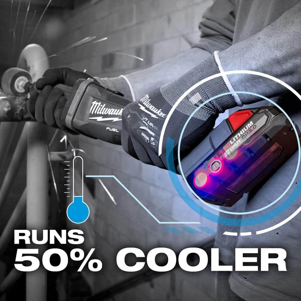 Milwaukee M18 18-Volt Lithium-Ion HIGH OUTPUT CP 3.0 Ah Battery Pack (2-Pack) w/9 in. 5 TPI AX Carbide Reciprocating Saw Blade 10 Milwaukee M18 18-Volt Lithium-Ion HIGH OUTPUT CP 3.0 Ah Battery Pack (2-Pack) w/9 in. 5 TPI AX Carbide Reciprocating Saw Blade - Image 8