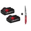 Milwaukee M18 18-Volt Lithium-Ion HIGH OUTPUT CP 3.0 Ah Battery Pack (2-Pack) w/9 in. 5 TPI AX Carbide Reciprocating Saw Blade 1 Milwaukee M18 18-Volt Lithium-Ion HIGH OUTPUT CP 3.0 Ah Battery Pack (2-Pack) w/9 in. 5 TPI AX Carbide Reciprocating Saw Blade -Outdoor Power Equipment Sales Store milwaukee outdoor power batteries chargers 48 11 1837 48 00 5226 64 1000