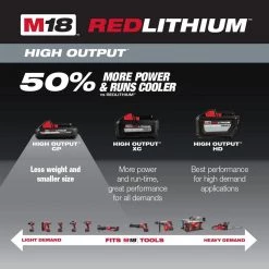 Milwaukee M18 18-Volt Lithium-Ion HIGH OUTPUT CP 3.0 Ah Battery Pack (4-Pack) -Outdoor Power Equipment Sales Store milwaukee outdoor power batteries chargers 48 11 1837 48 11 1837 40 1000